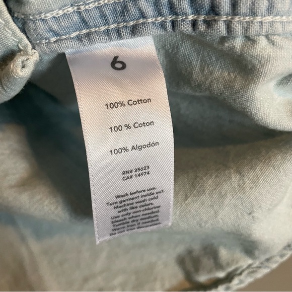 Carter’s Chambray Short Sleeve Top - Picture 4 of 5